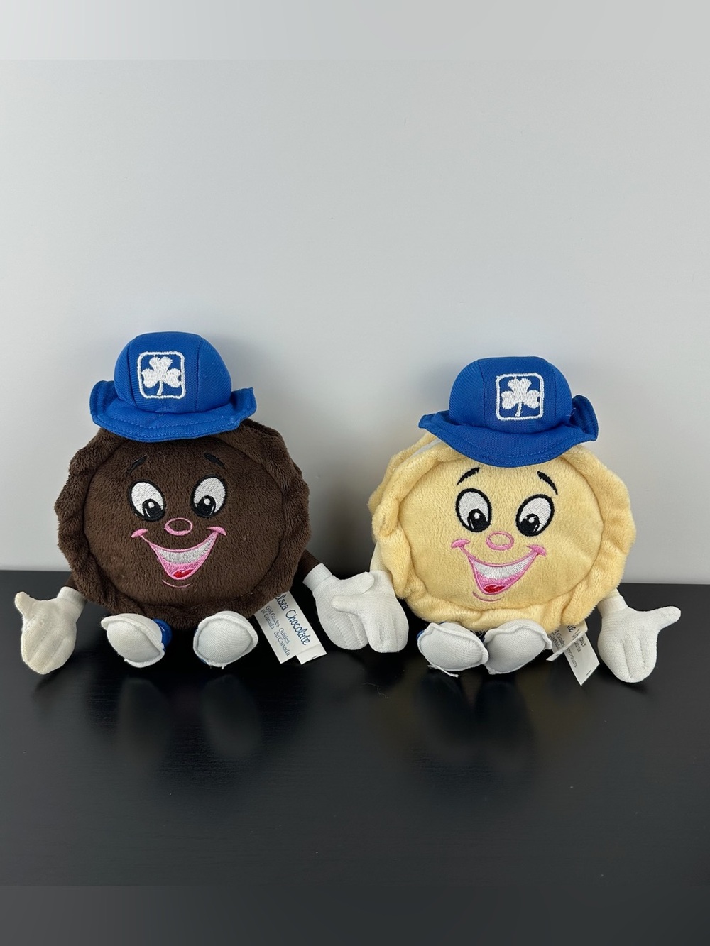 Girl Guides of Canada RARE Chelsea Chocolate & Vickie Vanilla 8" Cookie Plush